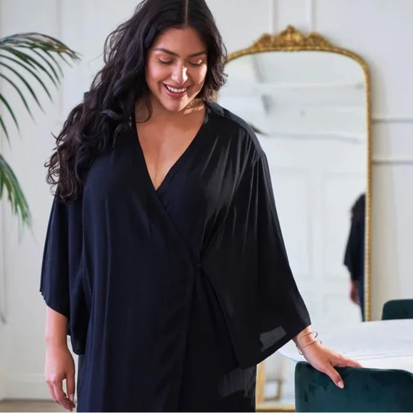 🌟HP🌟OCEAN+MAIN Kimono Wrap Duster - Picture 11 of 13